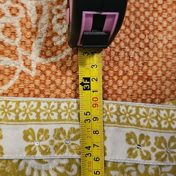 Indo Cotton Tunic/Dress, Paisley Print Sequined - Picture 15 of 15